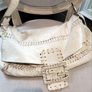 Classic FENDI soft-leather purse with two adjusting straps